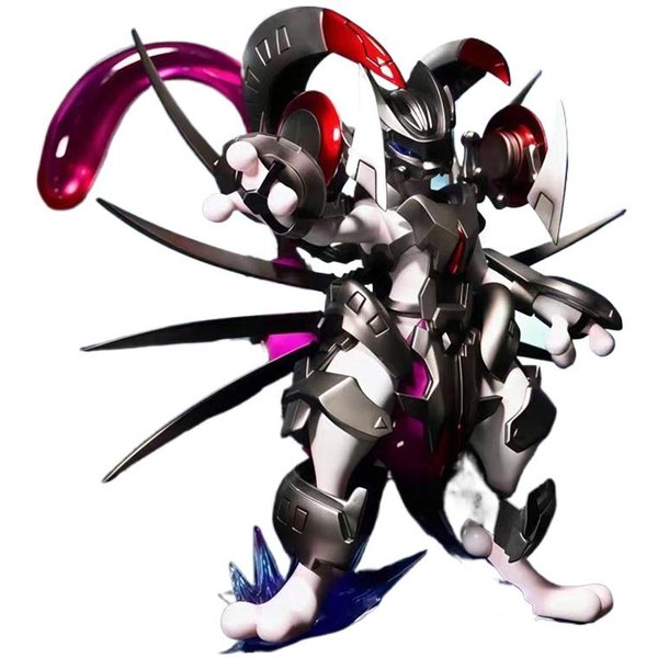 DostęPna Figurka Mewtwo W Zbroi Bkm Anime Manga GadżEty Statyczna Statua Model Modny Zabawka Podwozie Ornament Kolekcjonerskie Prezenty-image