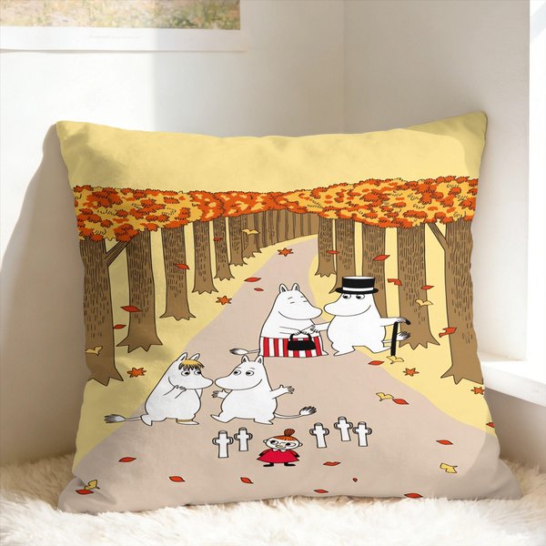 Urocza Poszewka Na Poduszkę M-Moomins Wygodna Poszewka Na Poduszkę Zabawna Poszewka Na Poduszkę Na Sofę WystróJ Domu 50X50Cm-image