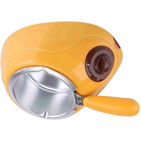 Set De Olla Para Derretir Chocolate MáQuina Calentadora De Chocolate Olla EléCtrica Para Fondue Para Fresas Orange-image