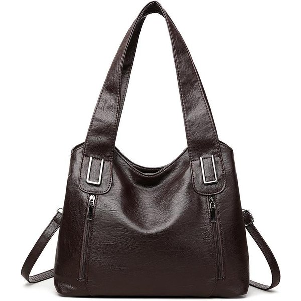 Nowa Torba Tote O DużEj PojemnośCi Modna Torba Na Ramię Dojazdowa Wszechstronna Torba Crossbody MięKka SkóRa Torba Podpachowa Torba Damska Black-image