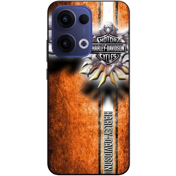 Coque De TéLéPhone - Harley Davidson - Oppo Reno 13 5G - Silicone - Souple - Noir Negro-image