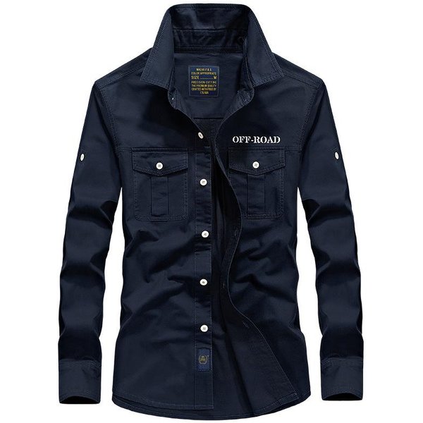 Camisa De Manga Larga Para Hombre Holgada Talla Grande Para Hombre OtoñO Nuevo AlgodóN Casual Camisa CáRdigan Xxxxl Black-image