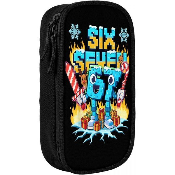 Kawaii PióRnik 67 Sześć Siedem 6-7 WłOski Mem Brainrot Etui Na OłóWki Szkolne PióRniki ChłOpiec Dziewczynka Design ArtykułY Szkolne (As The Picture,One Size)-image