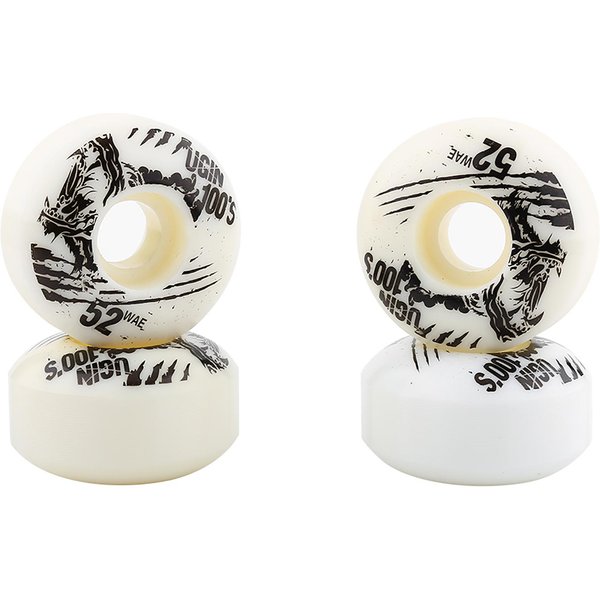Juego De 4 Ruedas Para Patineta Cruiser Longboard De Pu, CláSicas Y Duraderas, De 52 Mm X 30 Mm, Para Exteriores (Blanco) Blanco-image