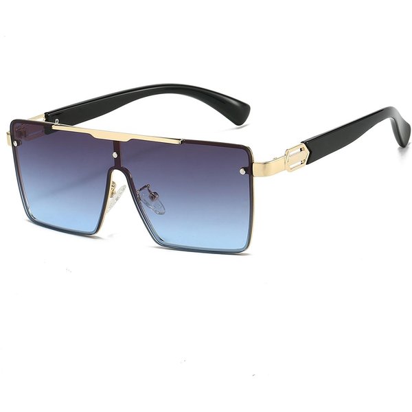 Gafas De Sol Cuadradas Oversize Kammpt Para Mujer Degradado Multicolor Tendencia Casual Gafas De Sol Moda Sombras Para Exteriores As Picture Shows-image