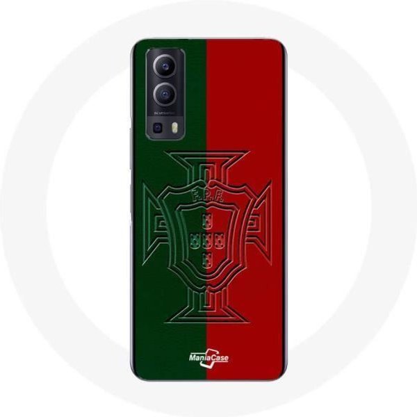 Funda - Vivo - Y72 - Flexible - Logo De Portugal - Verde Y Rojo Rojo-image