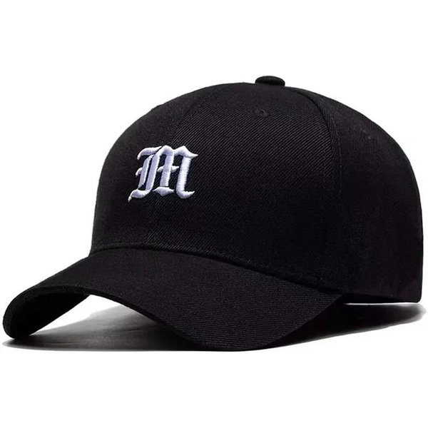 Gorras De BéIsbol Unisex Con Bordado De Letra M Para Primavera Y OtoñO, Gorras Casuales Ajustables Para Exteriores, Gorra Protectora Solar, Gorra Deportiva-image
