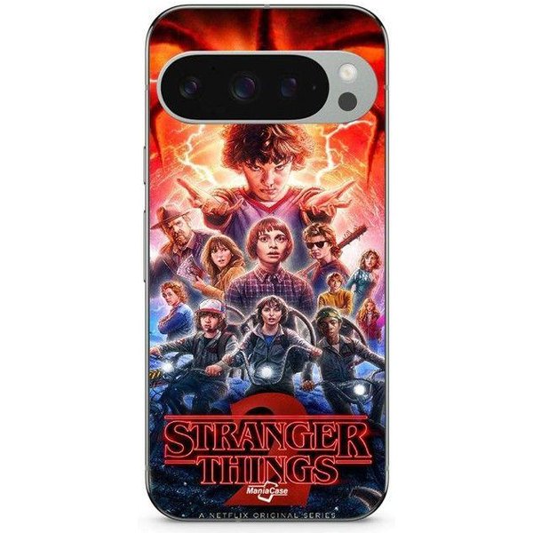 Funda - Maniacase - Google Pixel 9 Pro - Flexible - Negro - Stranger Things Temporada 2 Negro-image
