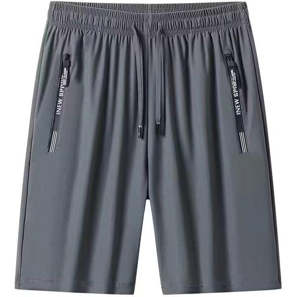 Pantalones Cortos Finos De Verano Para Hombre, Nuevos, Holgados Y VersáTiles, Rectos, Deportivos, De Baloncesto, Para Exteriores, Informales, De Cinco Puntos 5XL Gris Oscuro-image
