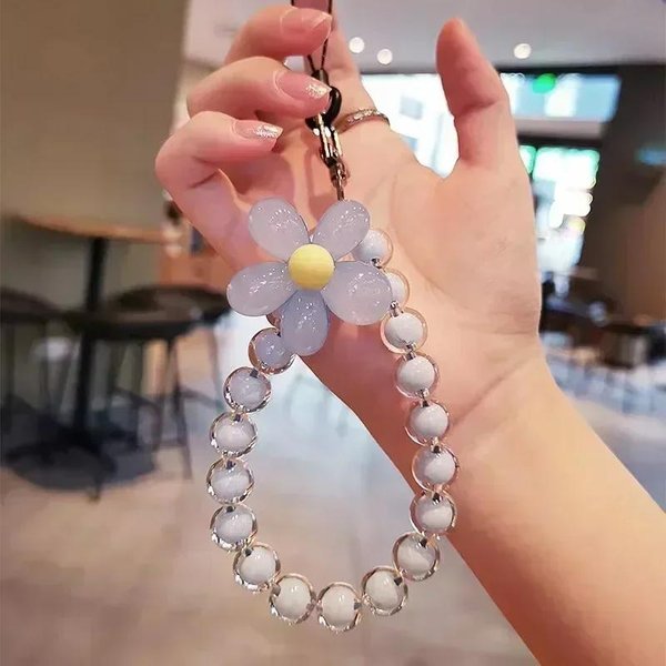 CordóN Para TeléFono MóVil Color Macaron, Correa De MuñEca, Cadena De Mano Para Mujer, Corto, AntipéRdida, Funda Para TeléFono MóVil, CordóN Bonito, Colgante Para Llave-image