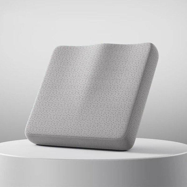 CojíN ErgonóMico De AlgodóN Con Memoria Para Oficina, CojíN Para Hemorroides, CojíN Para Silla, Un Artefacto Para Sentarse, Almohadilla Para GlúTeos 35X38X6Cm-image