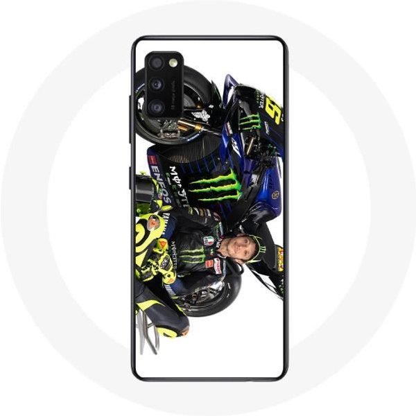 Funda - Valentino Rossi - Galaxy A41 - Flexible - ProteccióN - Piloto De Velocidad Blanco-image