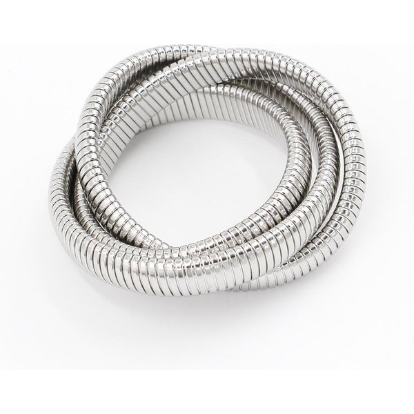 Bransoletki Trzy W Jednym Bransoletki Mankietowe Ze Stali Nierdzewnej PotróJna Blokowana Bransoletka Dla Kobiety Dziewczyna Modna BiżUteria Z Wisiorkiem 20Cm White-image