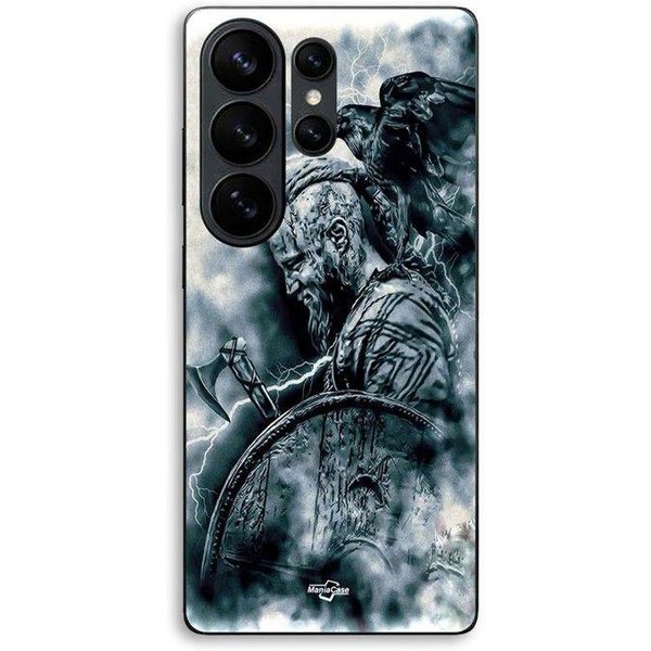 Funda De TeléFono - Maniacase - Samsung Galaxy S26 Ultra - Silicona Tpu - Negro - PatróN Vikingos Negro-image