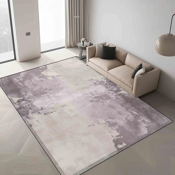 Luksusowy Europejski Owalny Dywan AntypośLizgowy DużY Rozmiar MożNa Prać W Pralce Dywany Do Salonu Sypialni WystróJ Domu 60*90Cm Gray-image