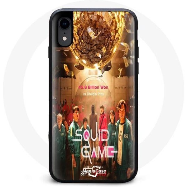 Funda Para Iphone X - El Juego Del Calamar - Flexible - Negra - DiseñO Inspirado En La Serie - Unisex-image