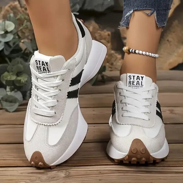Zapatillas De DiseñO Nuevo Mujer Zapatos Deportivos Zapatillas Suela Gruesa Casuales A La Moda Zapatillas Ligeras Suaves De Fondo Zapatillas Para Correr 39 Blanco-image