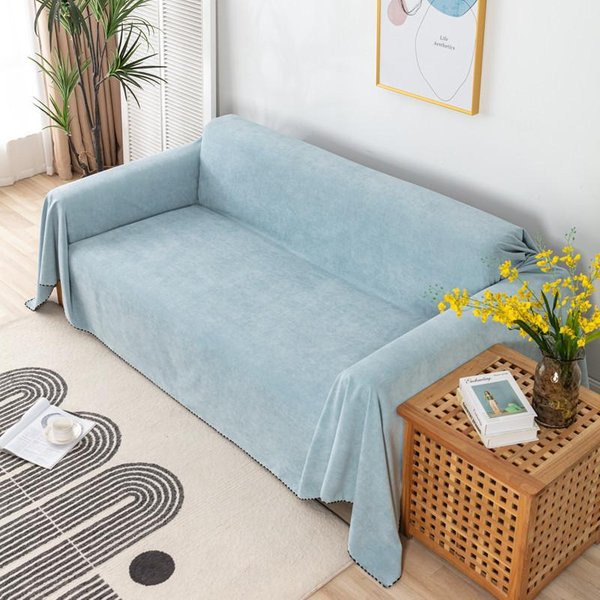 Manta De Sofá Impermeable, Multiusos, Color SóLido, Para El Hogar, Toalla De Sofá, Nuevas Fundas De Toalla De Sofá Para Las Cuatro Estaciones, Tela Decorativa Para El Hogar Y La Sala De Estar 180X90Cm1Pcs-image