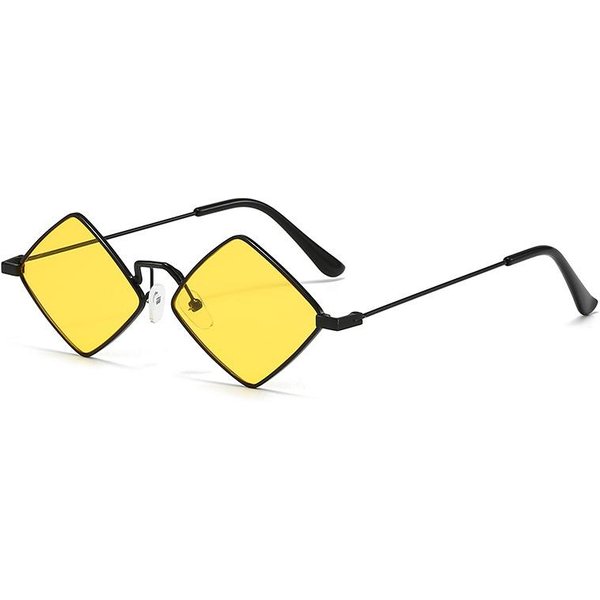 Nowe Okulary PrzeciwsłOneczne W KształCie Diamentu Modne Okulary Hip-Hopowe Damska Moda Street Photography Ochrona PrzeciwsłOneczna 1PC-image
