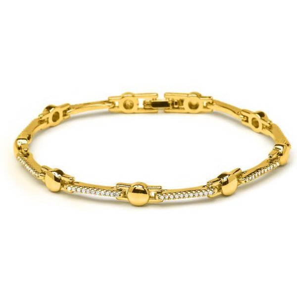 Pulsera - Luxenter - Rarix - Oro Amarillo 18K - Circonita CúBica Brillante - 18 Cm-image