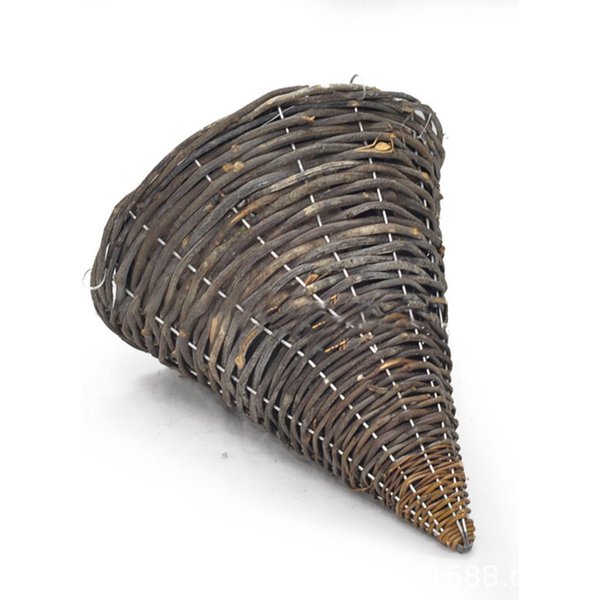 WisząCy Koszyk Na Kwiaty RęCznie Pleciony WisząCy Doniczka Kosz Elegancki Wieszak Na RośLiny Do Wystroju Domu S 20Cm BiałY ŁAńCuszek Type 2-image