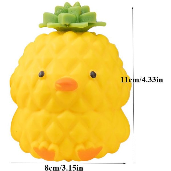 Urocze RozciąGliwe Ananasowa Kaczka Squishy Zabawki Kulki Do Redukcji Stresu UwalniająCe LęK Nowość ŚCiskana Zabawka Fidget Dla Dzieci Prezenty ŚWiąTeczne-image