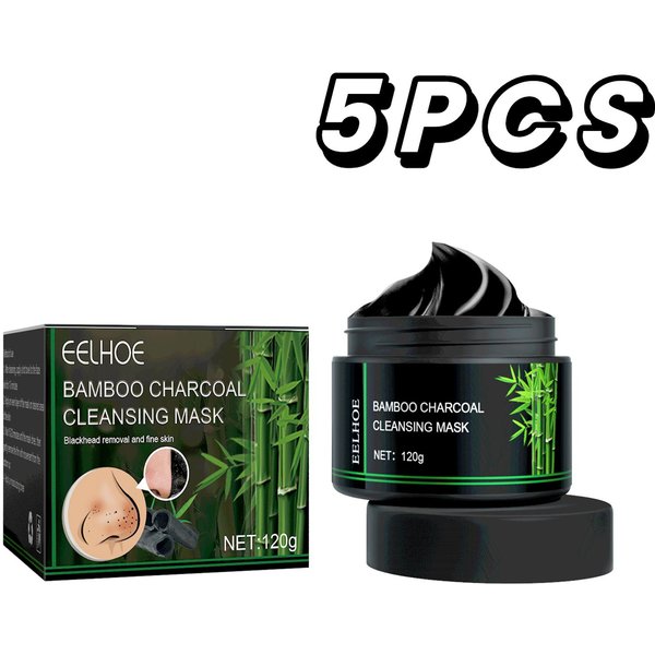 Maska Z WęGlem Bambusowym Do Usuwania ZaskóRnikóW GłęBoko OczyszczająCa OczyszczająCa ZwężAjąCa Pory Krem KontrolująCy Sebum Peeling Glinkowa Maska Do Peelingu PielęGnacja SkóRy-image