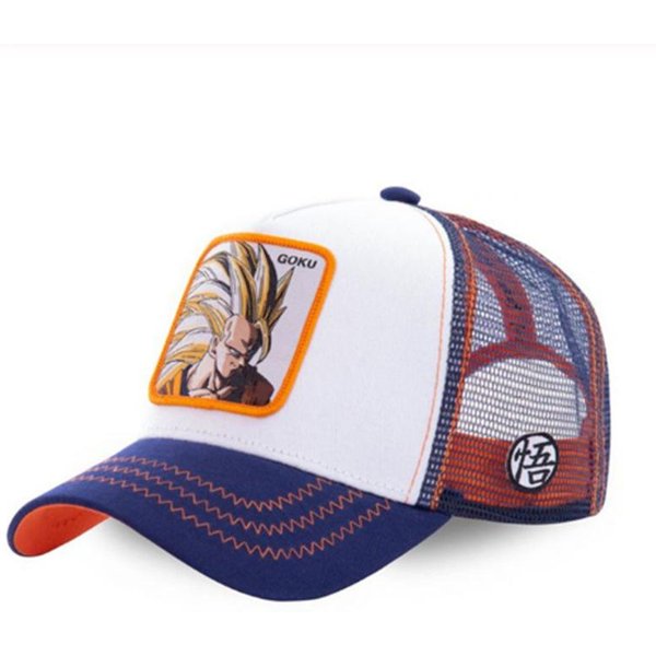 Nueva Gorra Dragon Ball Son Goku Verano Viaje Gorra De BéIsbol Bordado Para Hombre Estilo Hip-Hop Visera Solar Ajustable Gorra De Malla Trucker Gray-image