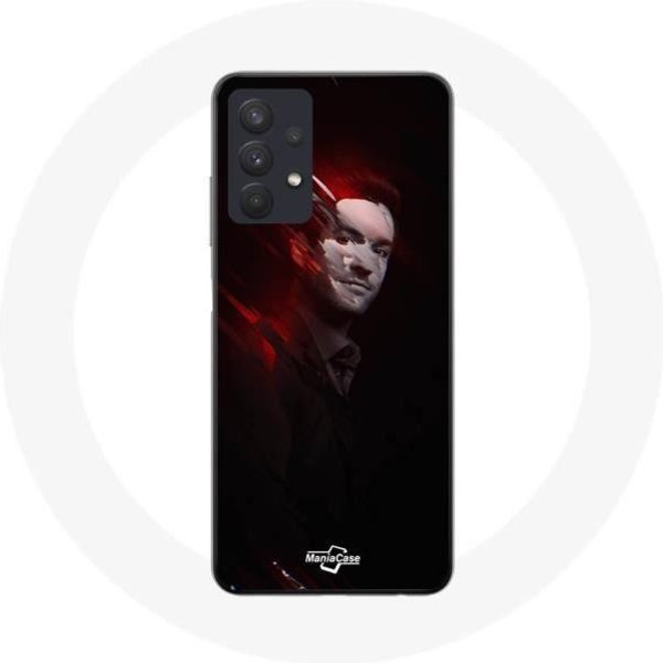 Coque Maniacase Pour Samsung Galaxy A32 4G Lucifer SéRie Fond Noir Negro-image