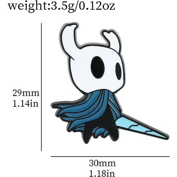 Gra Hollow Knight Silksong Koronka Szerszeń Cosplay Broszka Kawaii Stop Emaliowana Odznaka Pin Do Klapy Torba Kostium Ozdoba Akcesoria Rekwizyt-image