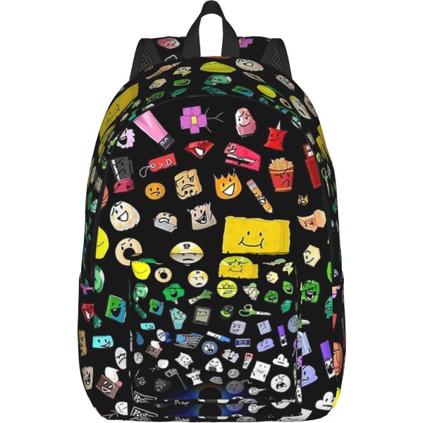 Mochila De Dibujos Animados Para Hombres Mujeres Casual Estudiante Trabajo Mochila Diaria Bfdi College Bolsas De Lona Con Bolsillo S-image