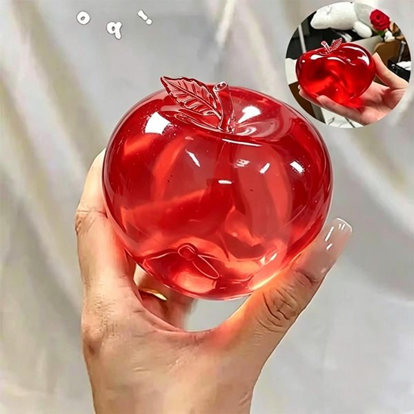 1/2 Piezas Juguete Squishy Fruta Manzana Fidget Juguete Para Apretar Alivio Del EstréS Juguete Para La Mano Fruta Anti-Ansiedad Juguete Estirable De ElevacióN Lenta Regalo Creativo Rojo-image