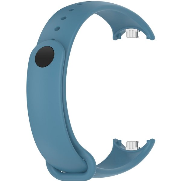 Pasek Silikonowy Do Xiaomi Mi Band 9 8 Pasek NFC Sport Gumowa Bransoletka Opaska Na Nadgarstek Pulseira Correa Xiaomi Smart Band 8 Akcesoria For Miband 8 9 Gray-image