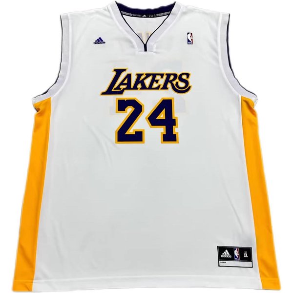 ColaboracióN Adidas X NBA Los Angeles Lakers Kobe 24 Estampado REP CóModo Sudadera Cuello En V Camiseta Deportiva De Baloncesto Unisex 7818A-3L9-AEB836 XL White-image
