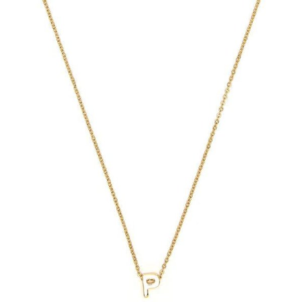 Collar Luxenter Acabado Oro Amarillo De 18 Quilates - Alfabeto-image
