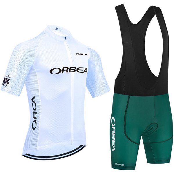 2026 Conjunto De Ciclismo Maillot De Ciclismo Verde Equipo Orbea Orca Maillot De Bicicleta Culotte Con Tirantes Anti-Sudor Ropa Ciclismo Maillot De Bicicleta Ropa XXL Blanco-image