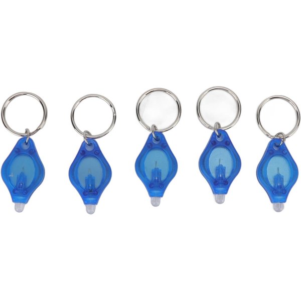 5SZT Mini LED Latarka Brelok PrzenośNa Latarka Brelok Do Wykrywania BiżUterii BiałE ŚWiatłO Blue-image