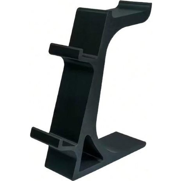 Soporte De Controlador De Juego 3 En 1 Para 2 Mandos Y 1 Espacio Para Auriculares Organizador De Escritorio Ahorra Espacio Estante De Almacenamiento Para Auriculares 1Pc-Black-image