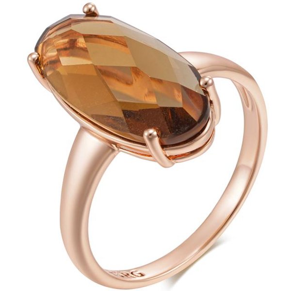Moda Anillo De Novia Ovalado Grande MarróN Claro Zirconia Natural Simple Color Oro Rosa JoyeríA Diaria De Alta Calidad Para Mujeres 7-image