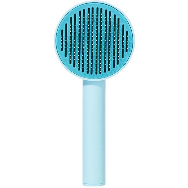Cepillo Para Perros Gatos Para La Muda De Pelo Largo Corto Autolimpiante Cepillo Rastrillo Para Mascotas Cepillos De Masaje Para Aseo De Gatos Peine De Aseo Para Perros-image