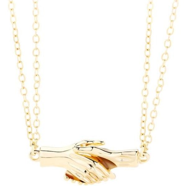 1 Par Collar De Pareja MagnéTico Para Enamorados GóTico Punk CorazóN Colgante Collar Para Hombres JoyeríA De Pareja Para Boda Regalo De San ValentíN 60Cm-image