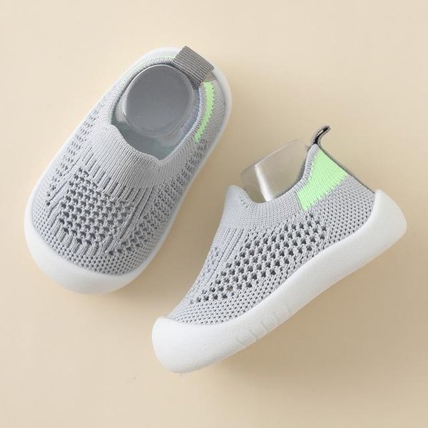 Buty DziecięCe Casual OddychająCe Niemowlę Dziecko Dzieci Dziewczyny ChłOpcy Siatkowe Trampki MięKkie Dno Wygodne AntypośLizgowe 11 Gray-image