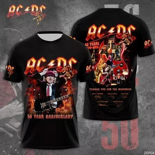 Camiseta Rock Band 2025 ImpresióN 3D Secado RáPido Deportiva Transpirable Hombre Cuello Redondo L Brown-image