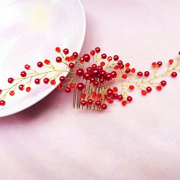 Hermoso Peine Para El Cabello De Novia, Accesorios Para El Cabello, Horquillas Para El Cabello Para Mujeres, JoyeríA De Perlas, Adornos Para El Tocado De Novia Multi-image
