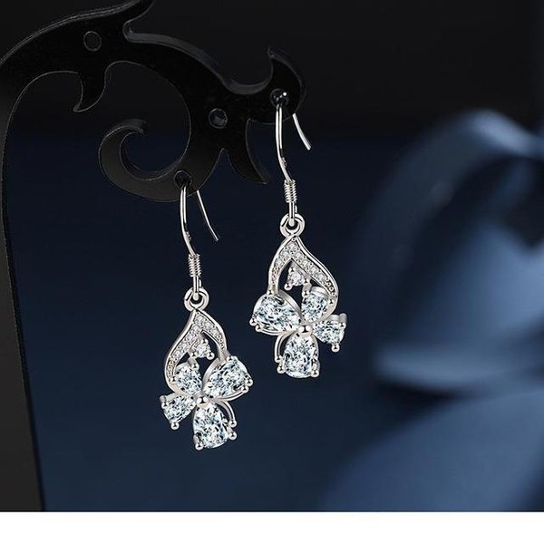 Pendiente De Plata De Ley 925 Con Piedras Preciosas De Amatista, JoyeríA Dorp, Aros De Plata 925 Para Mujer, Oreja Orecchini, Pendiente De Amatista Para NiñAs-image
