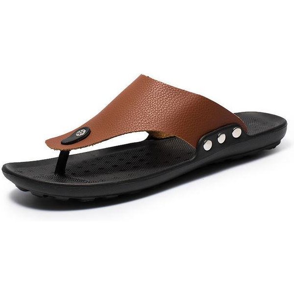 Pantuflas Moda Verano Chanclas Para Hombres Sandalias De Playa Zapatos CóModos Zapatos Antideslizantes Para BañO Hombre Chanclas 40-image