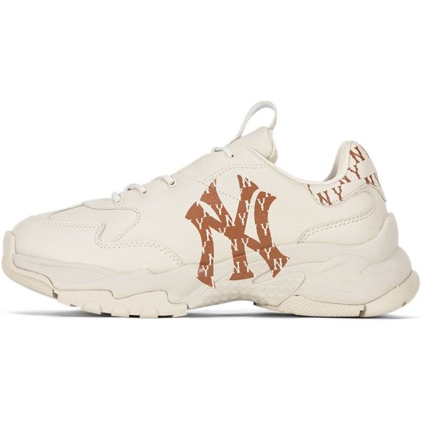 MLB Big Ball Chunky CóModas VersáTiles Aumentan La Altura Zapatillas De CañA Baja Tipo Papá Unisex Marfil 3ASHBMN3N-50IVS 44 White-image