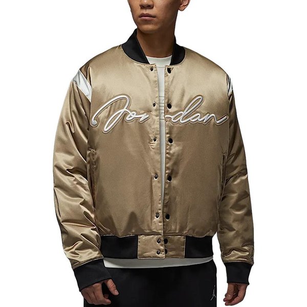 Jordan MVP FW24 Kurtka Baseballowa MęSka Kamuflaż Pustynny/BiałY ŻAgiel M Beige-image