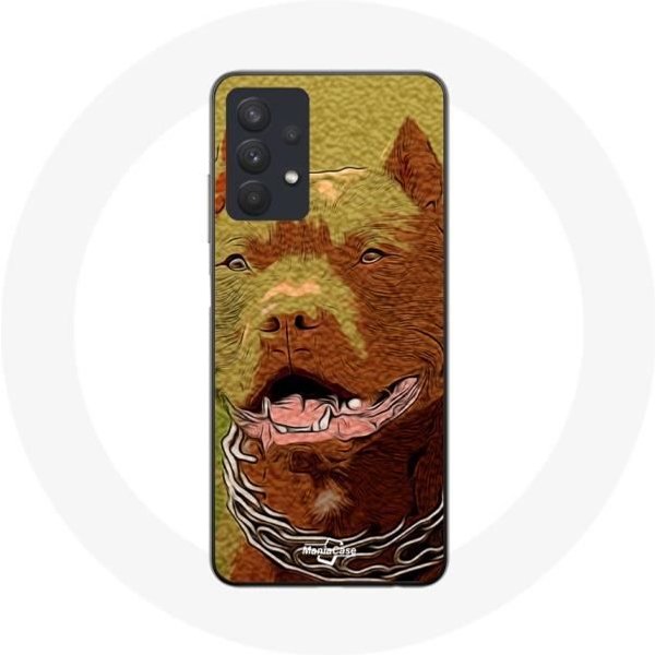 Funda - Maniacase - Samsung Galaxy A32 5G - American Pit Bull Terrier - Flexible - SintéTica-image