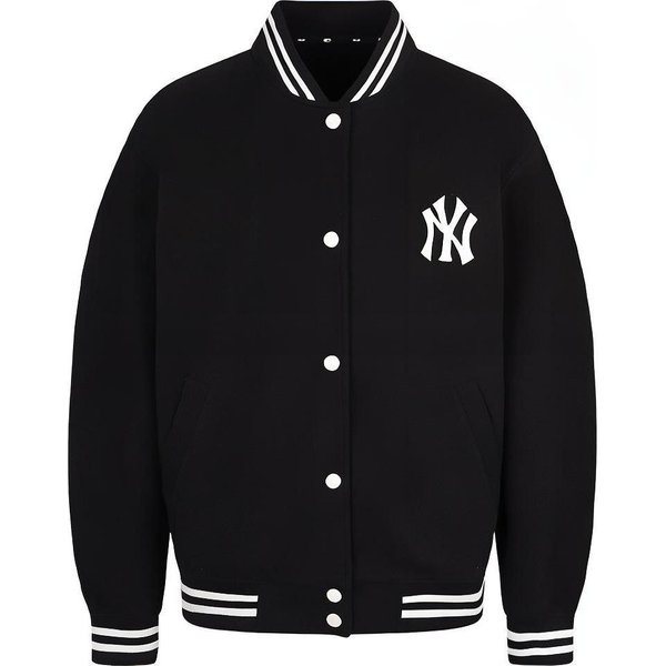 MLB New York Yankees Estampado De Letras Manga Larga Camiseta De BéIsbol Unisex Negra 31JP04011-50L L Black-image
